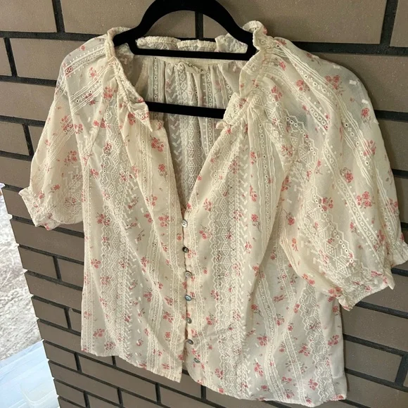 Ecru Embroidered Carine Blouse - Picture 3 of 6